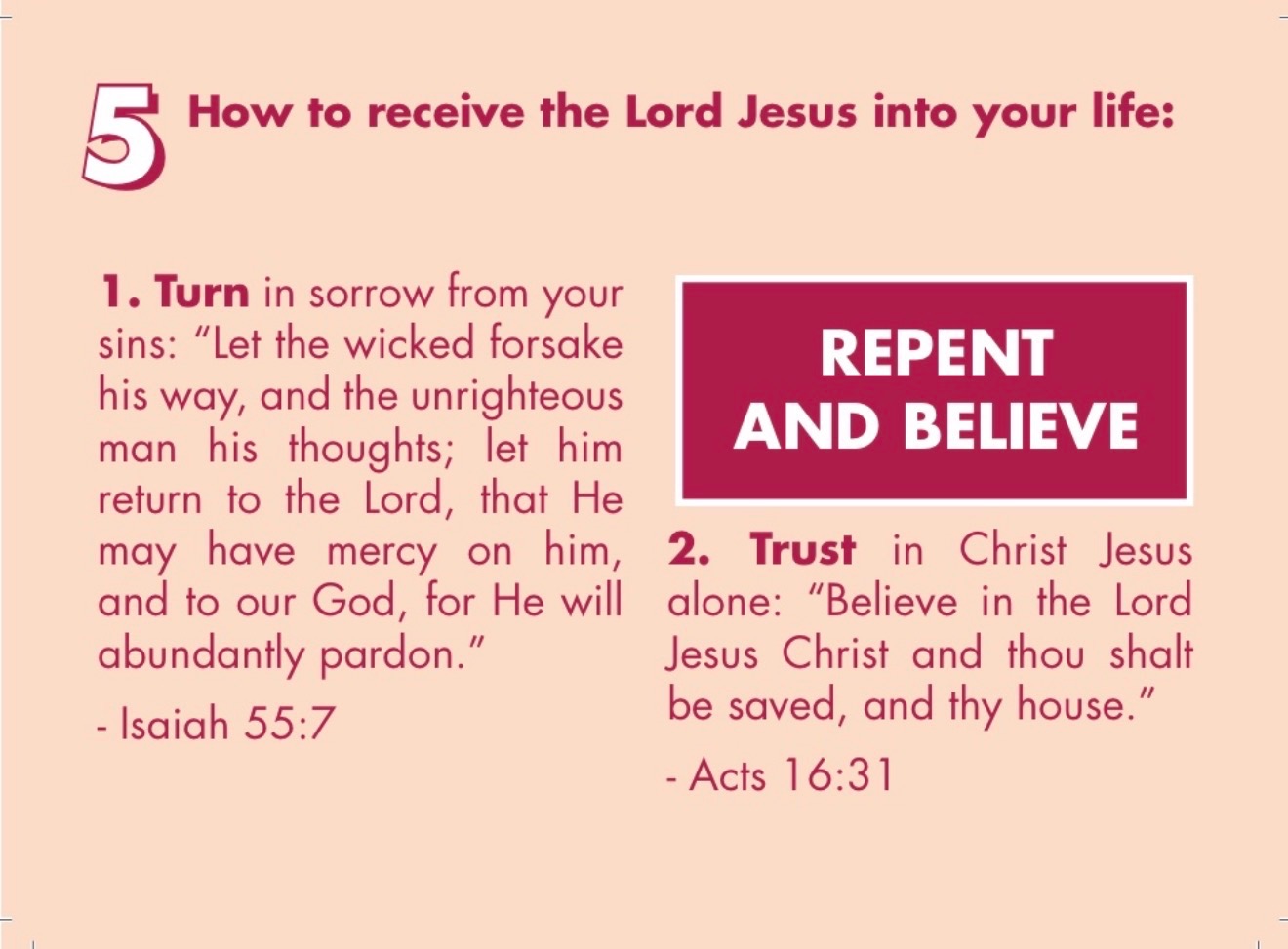How We Receive New Life — Handed Over to the King
